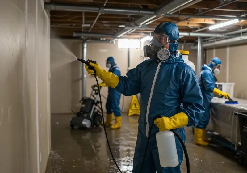 Basement Sanitization and Antimicrobial Treatment process in Deltana, AK